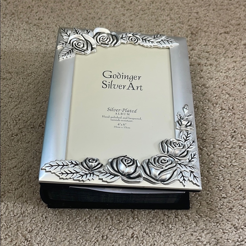 Godinger Silver-Plated Rose Design Album